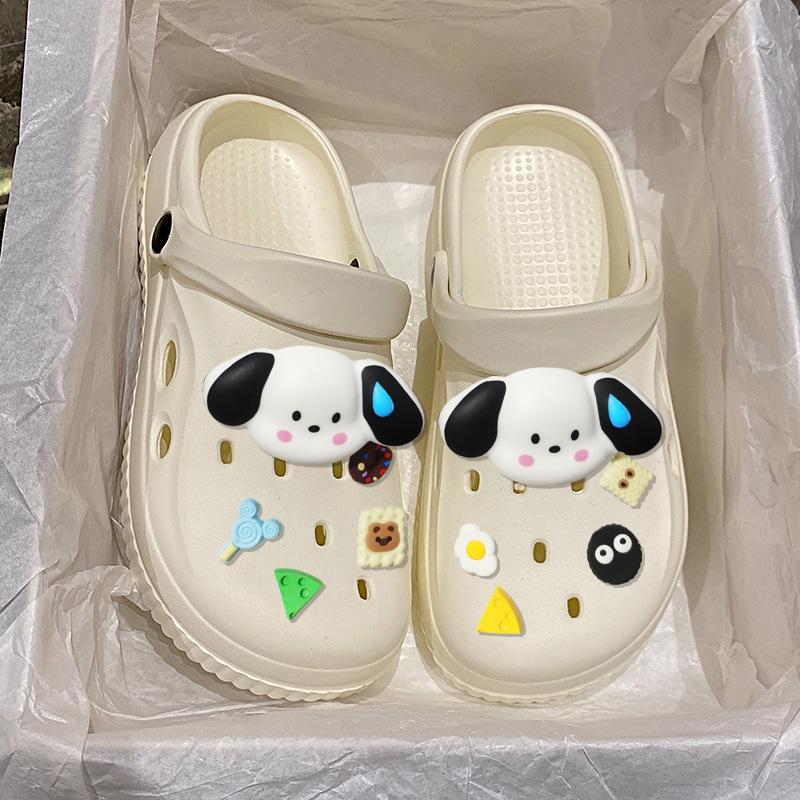 Slippers new summer outer wear thick-soled soft-soled heightening Mori flat-bottomed slippers