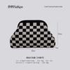 Knitted bag, striped clutch bag, women's flying woven clouds, versatile temperament, portable cosmetic bag, large capacity
