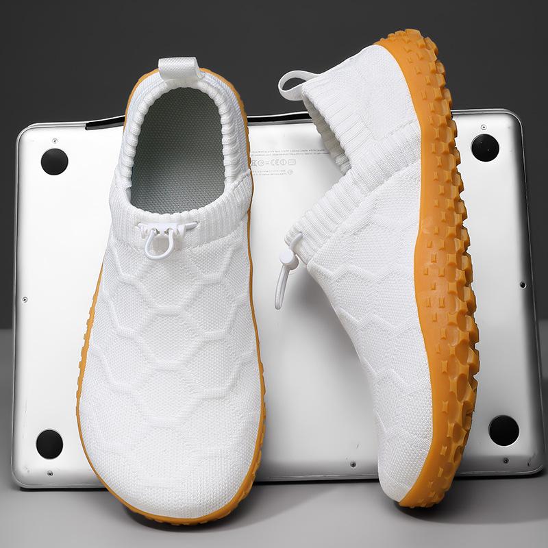 Wide Head Shoes Wide Palm Barefoot Shoes Men's and Women's Couples' Casual Fitness Sports Casual Flying Woven Wide Last Shoes