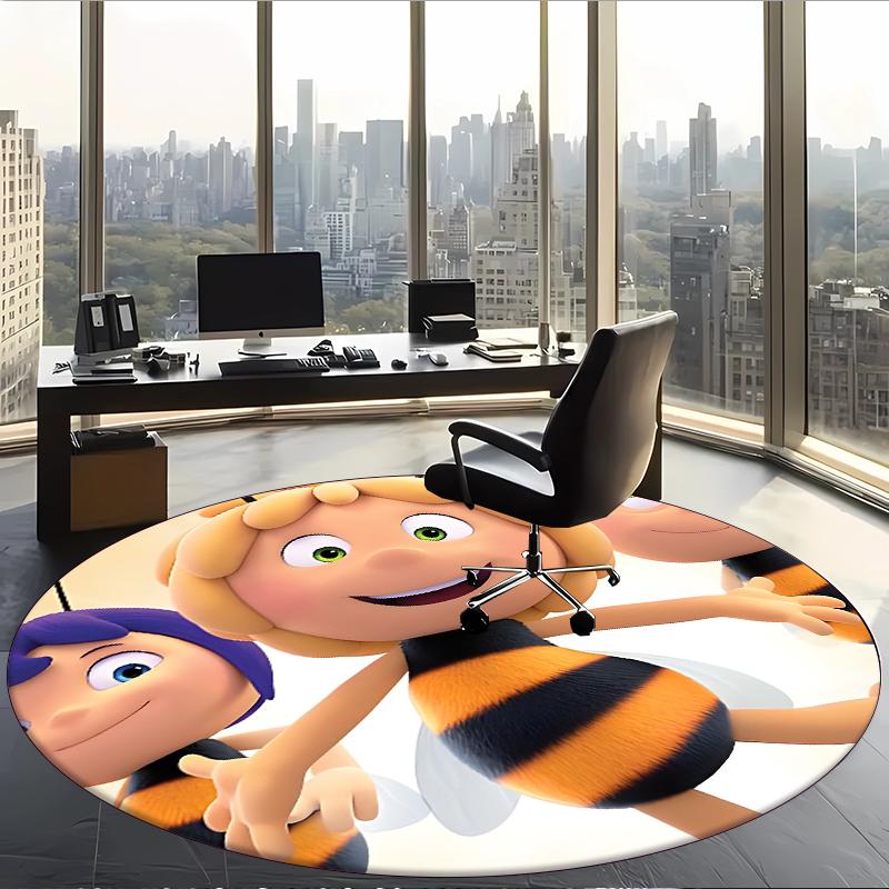 L'Ape Maia (5) Tappeto Rotondo per Ufficio Tappeto Decorativo per Pavimento per Ufficio Camera da Letto Soggiorno e Spazio Domestico