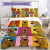 3pcs Duvet Cover Set (1*Duvet Cover + 2*Pillowcase, Without Core), Scooby Print Soft All‑Season Bedding Set, Home Bedroom Decor Gift