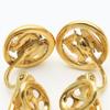 Used NINA RICCI Earring Metal 3.2g Gold Logo
