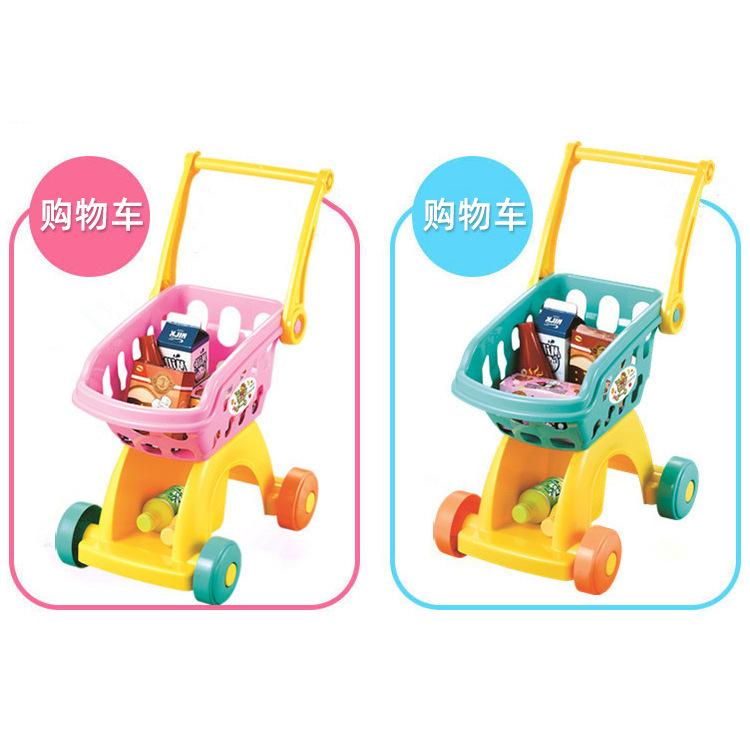 Großer Kinder-Trolley Spielhaus Spielzeug Simulation Supermarkt Einkaufswagen Jungen und Mädchen Einkaufsanzug