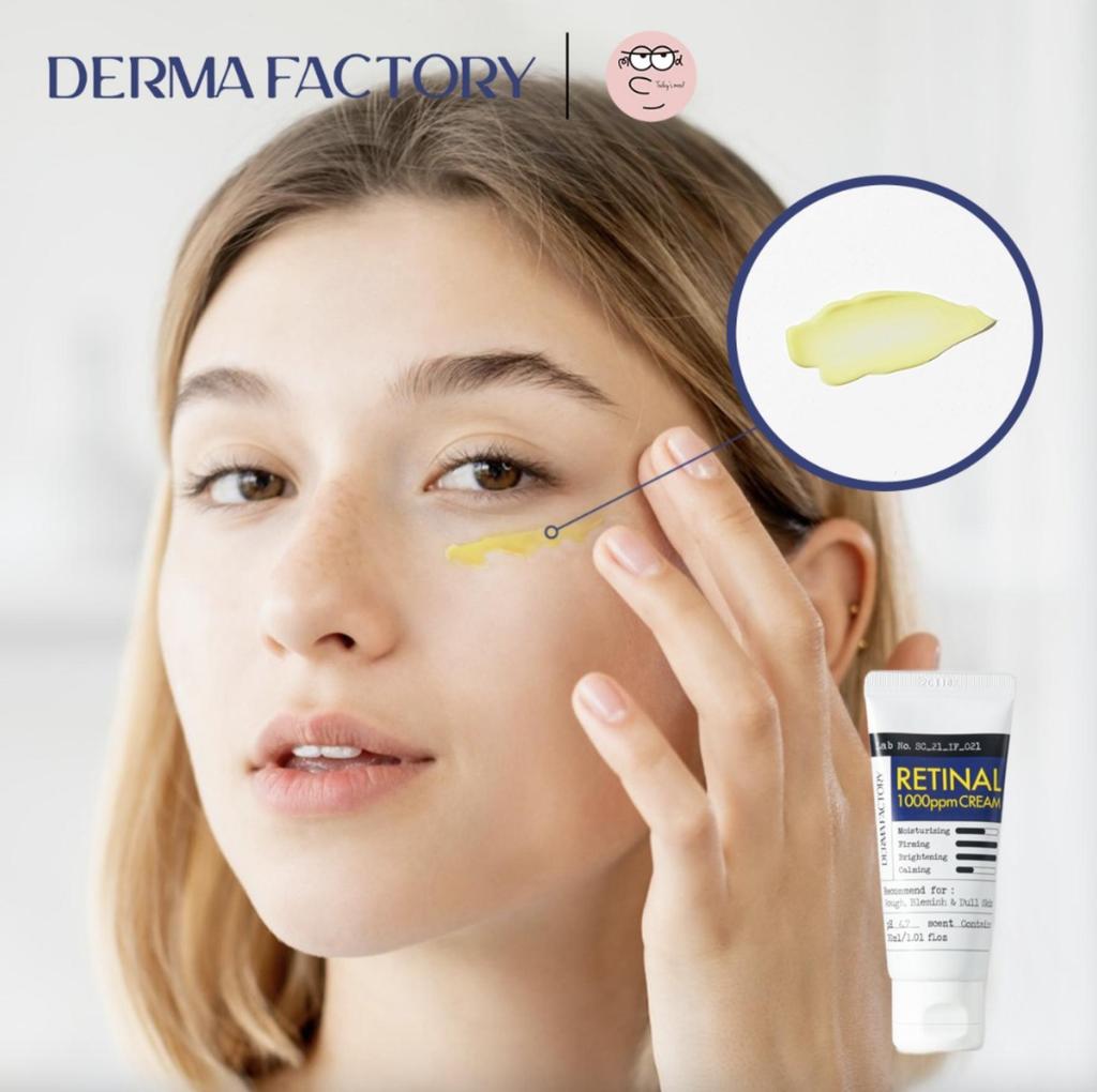 DERMA FACTORY Korean Retinal 1000ppm Nachtcreme – Anti-Aging- und Straffungsbehandlung mit maximaler Wirkung (30ml)