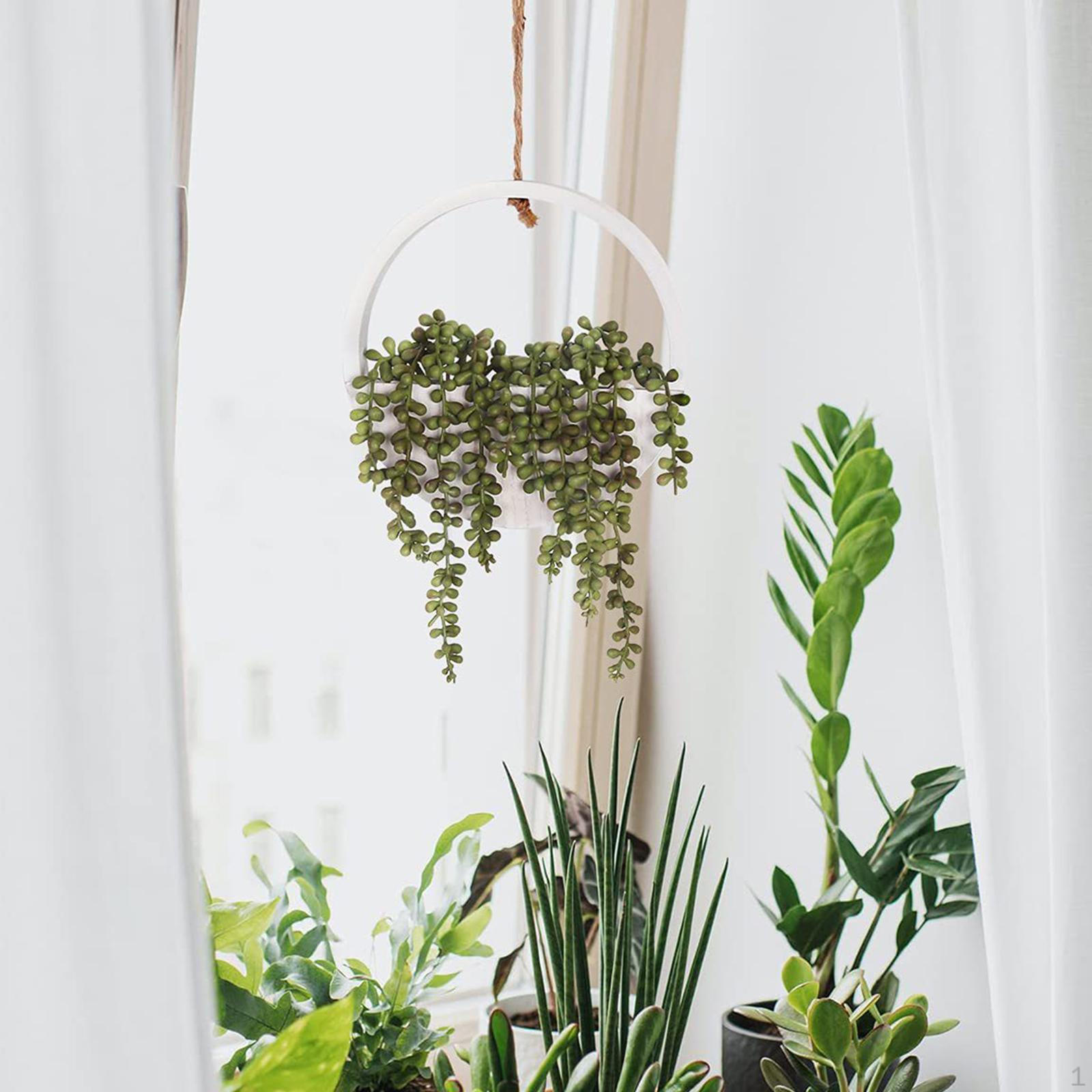 

Искусственное подвесное растение, декор стен в стиле бохо, реалистичные, искусственные растения в горшках, искусственная зелень для 1 Piece