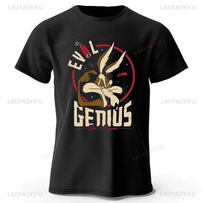 Koszulki graficzne Wile E Kojota Mężczyzna Kobieta Y2K Manga Streetwear Topy Ubrania Anime Moda Estetyczna Harajuku Casualowa Koszulka Camisetas