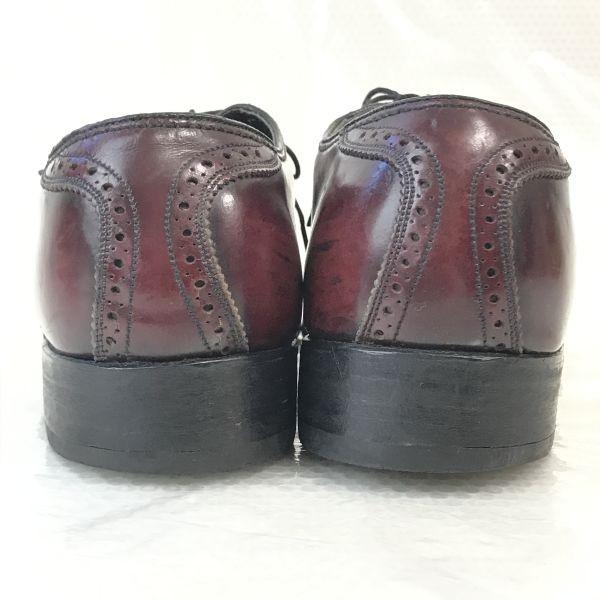 80er Vintage Florsheim Royal Imperial Saddle Shoes 10.5B 27-28cm Burgunder(GEBRAUCHT)