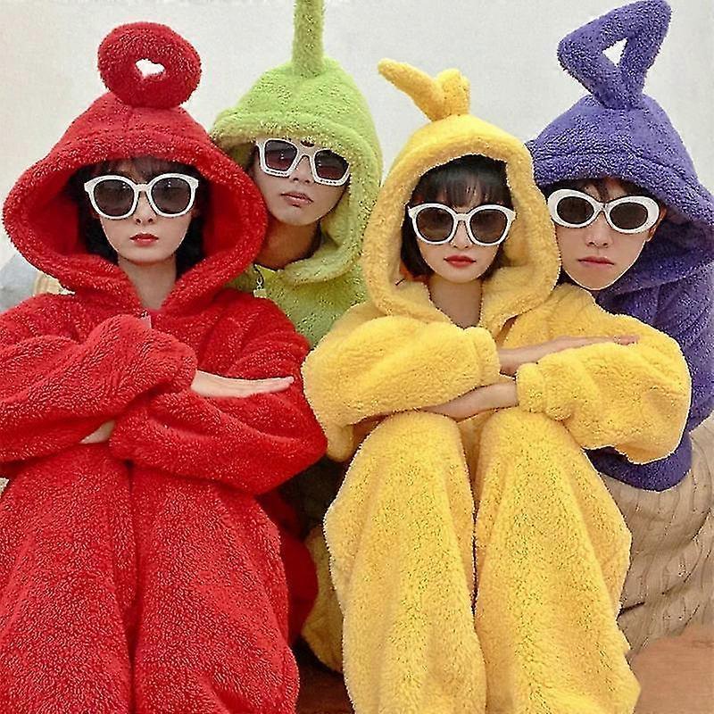 Teletubbies Cosplay Sleepwear Dipsy Laa Po Cos Onesies Jumpsuit Costumes  