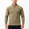 Mens Tactical Quick-Dry Long Sleeve Shirt Hiking Camping Outdoor Training Breathable Durable Camo Top