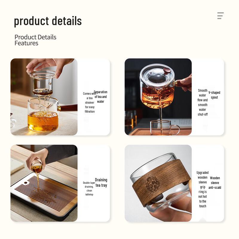 Heat-Resistant Glass Kung Fu Tea Set