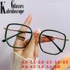 -1.0-1.5-2.0-2.5-3.0 To -6 Oversized Finished Myopia Glasses Men Women Transparent Eyeglasses Prescription Shortsighted Eyewear