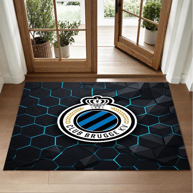 Club Brügge FC Design Kristall-Samt-Teppich Weiche Dekorationsmatte für Schlafzimmer Eingang