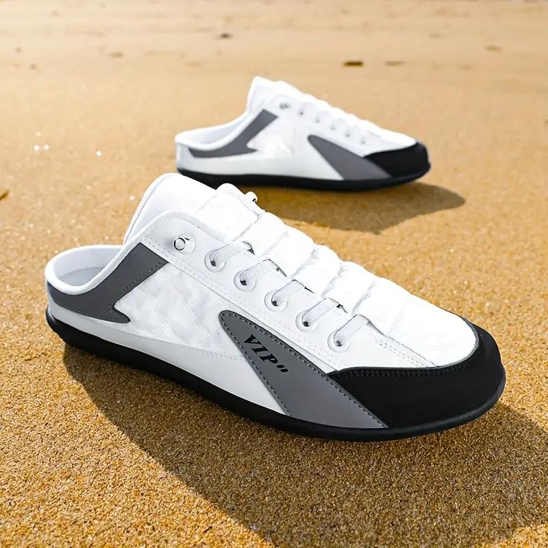 

Стильные нескользящие повседневные мокасины для мужчин для повседневной носки, пляжа и отпуска 44 белый