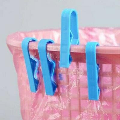 4-10 Piezas Clips para Bolsas de Basura Pinzas de Plástico Sujetadores para Basura de Cocina