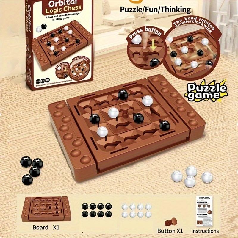 

Orbital Logic Chess-2-Player Strategy Game,Competitive Board Game with Plastic Pieces,Brain Teaser Toy, Educational Gift for Strategic Thinking Standard