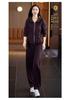 2026 Women's Two-Piece Sportswear Set: Casual Loose Hoodie & Long Pants for Spring & Autumn, Plus Size Available