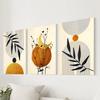 3pcs/set Abstract Plant Art Oil Painting Canvas with Wood Frame Draw Wall Decor Home Room Decorations