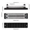 New Dual Row 12 Terminal 150A Bus Bar Kit, 24 Way High Current Power Distribution Block Ground Terminal for Car Boat Trailer RV