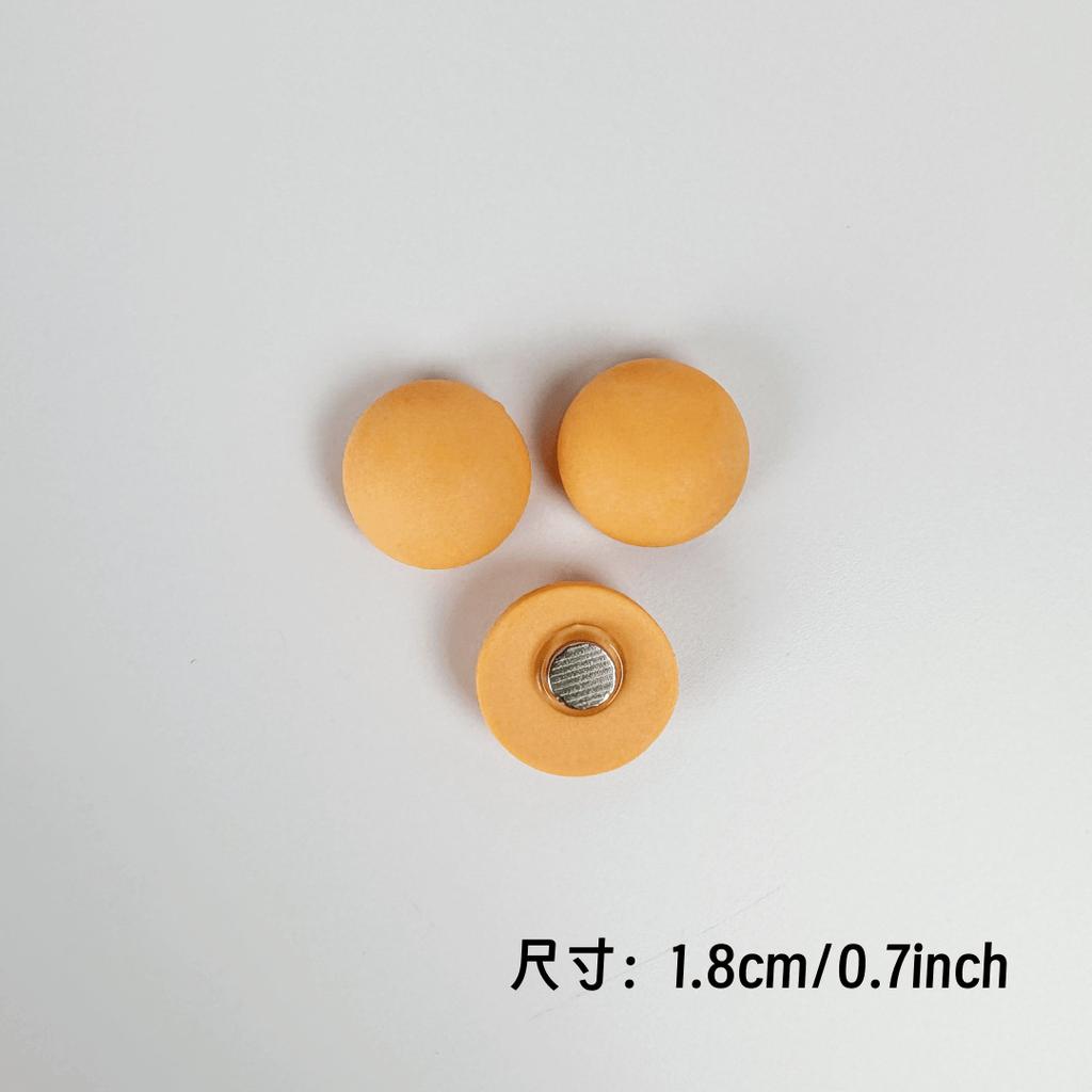 10pcs Pastel Macaron Fridge Magnets Set - Colorful Round Refrigerator Stickers Cute Decor for Kitchen Whiteboard & Photo Wall