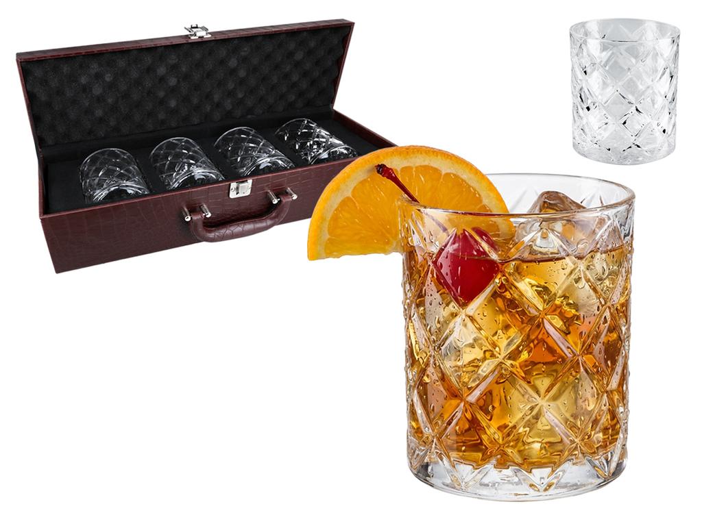 Komplet 4 Szklanek Do Whisky Szklanki Do Drinków Zestaw Prezentowy