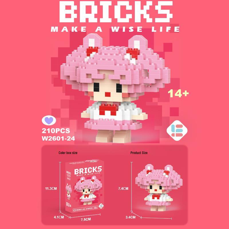 StellaLou Cartoon Minifigure Building Blocks – Educational Assembled Toys Blind Box Gift