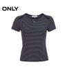 Only Women's Striped Slim-Fit Short-Sleeve T-Shirt