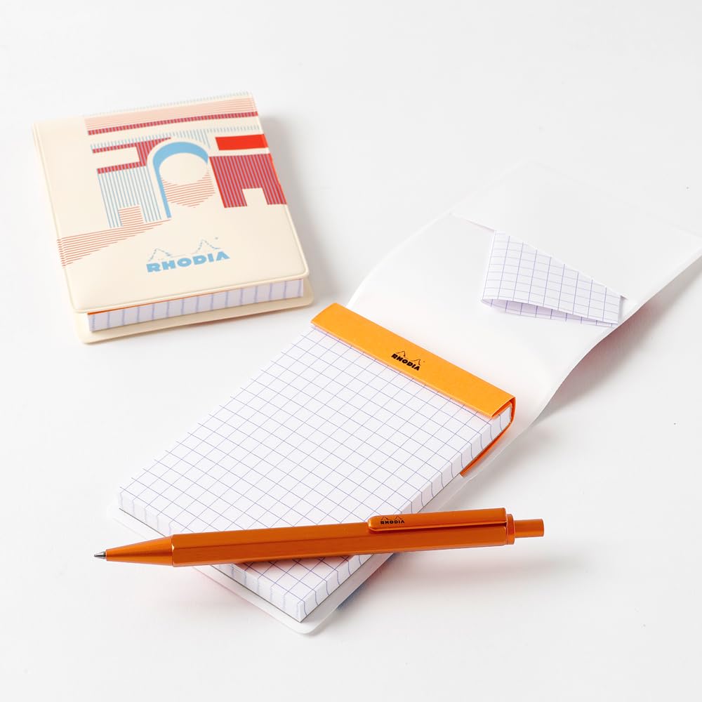 Rhodia Cover Serigraphy by Papier Tigre 11 1 Orange RHODIA Rhodia cf11ptiv No. (A7) Paris/Ivory (Includes Block)