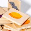 Shadow Wooden Animal Matching Puzzle Game Family Interactive Toy Educational