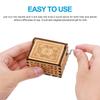 Wife Can't Help Falling in Love Wooden Birthday Presents Engraving Music Box Hand-Cranked Vintage