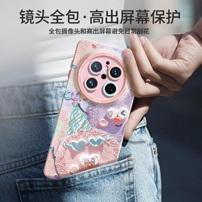 Applicable To Huawei Mate70pro Mobile Phone Case New Creative Cartoon Mate70 Crayon Ball Mate60pro +
