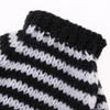 Fashion Girl Doll Outfit Off Shoulder Stripe Wool Knitted Sweater For