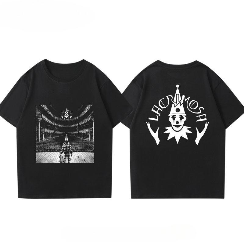 

Lacrimosa Tears of Sorrow Band Tshirt Short Sleeve Mens Summer Symphonic Metal Gothic Rock Trend Half Sleeve 2XL