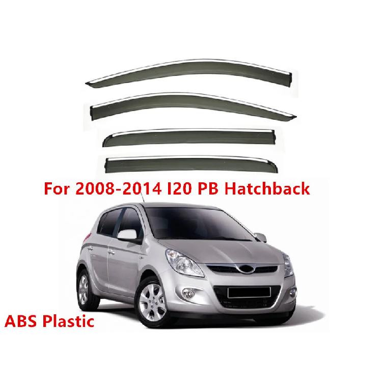 For HYUNDAI I20 Hb 2008 2009 2010 2011 2012 2013 2014 Car Sticker Plastic Window Glass Wind Visor Rain/Sun Guard Vent Parts