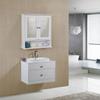 VASAGLE Double Mirror Doors Bathroom Cabinet, Wall Cabinet, Storage Cupboard, Wall-Mounted Storage Unit, Adjustable Height Shelves, 56 X 13 X 58 Cm