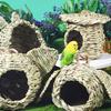 Grass Bird Nest Hangable Nest House Bird Cage Small Birdcages Tent Outdoor Garden Sleep Nest for Wildlife Bird