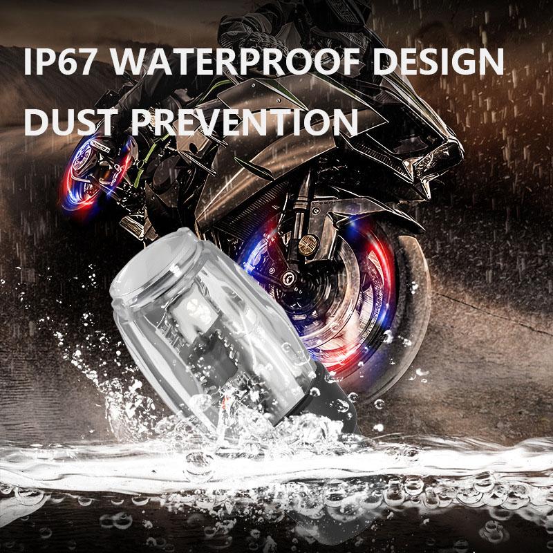 4PCS Car Tire Valve Cap Lights USB Charging Colorful Motorcycle Bicycles Air Nozzle Light Vibration Sensor Decorate Ambient Lamp