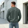 Men's Casual Drop Shoulder Sweatshirt Long Sleeve Crewneck Pullover for Sports and Daily Wear