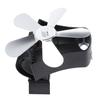 Magnetischer Wandkaminventilator Leise 5-Blatt Wärmegetriebener Holzofenventilator Scheitholz