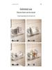 Wall-Mounted Vacuum Suction Cup Bathroom Shelf and Cosmetics Organizer