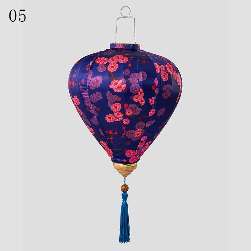 12/14 Inch Chinese Style Traditional Lantern Satin Silk Palace Lantern Vietnam Mid Autumn Festival New Year Party Decor Lanterns