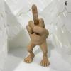 Middle Finger Figure With Legs Office Desk Funny Hand Gesture Resin Figurine Creative Home Ornaments Gift Room Decor