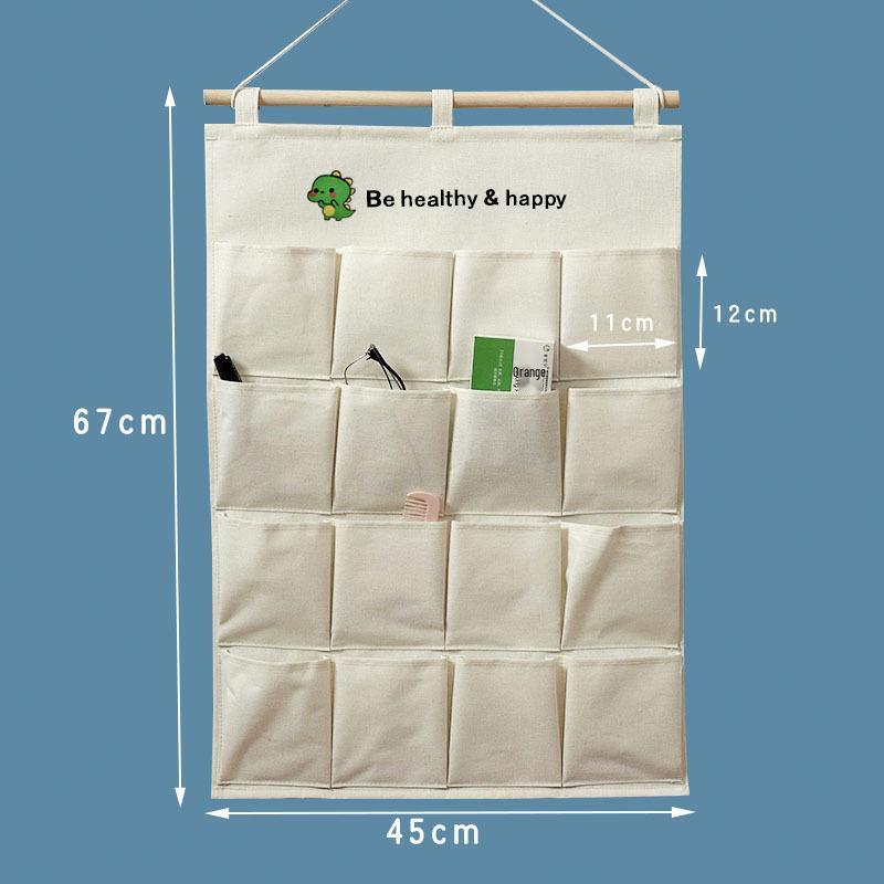 Wen'er Wandmontierte Mehrschichtige Hängeaufbewahrungstasche für Studentenwohnheime