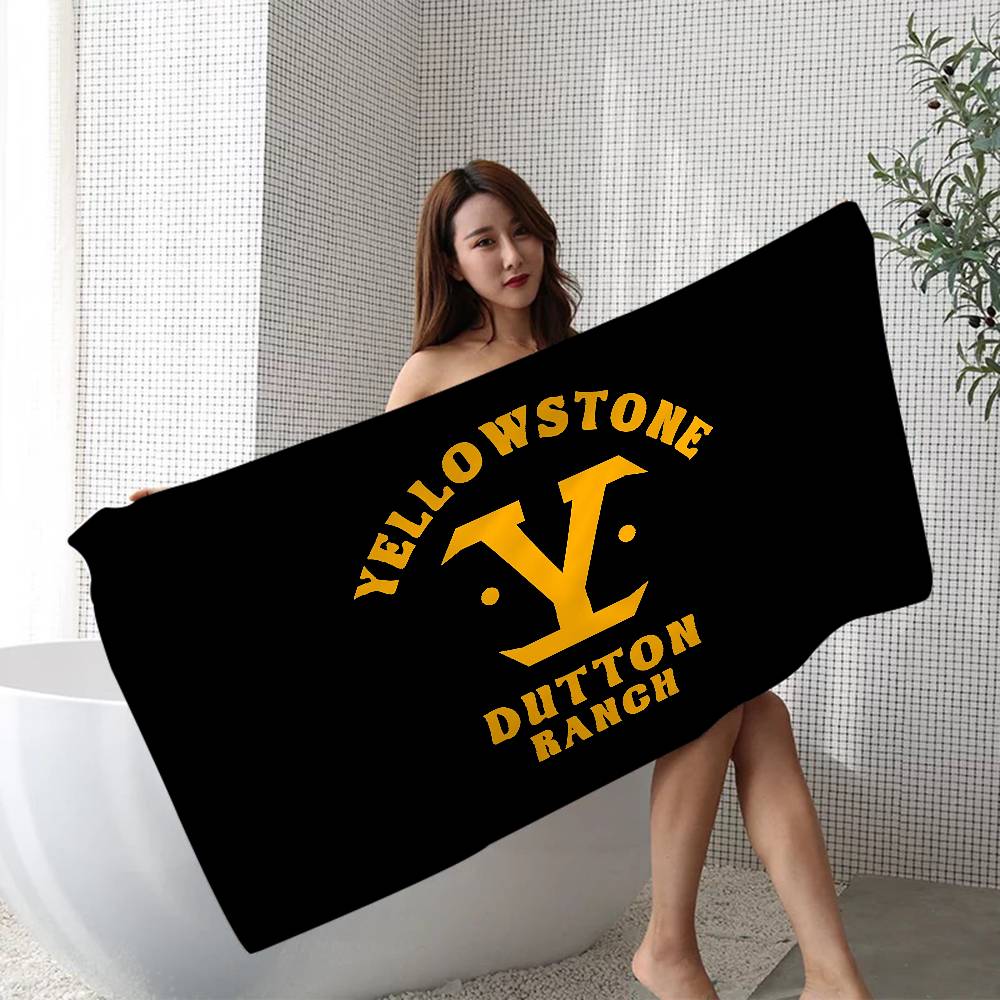 Y-Yellowstone-Dutton-Ranch Wild-Western-Rugged Beach Towel Colorful Bath Towels for Girl Microfiber Free Beach Yoga Spa Gym Pool