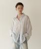 Roeil See-Through Striped Loose Fit Shirt - Ivory
