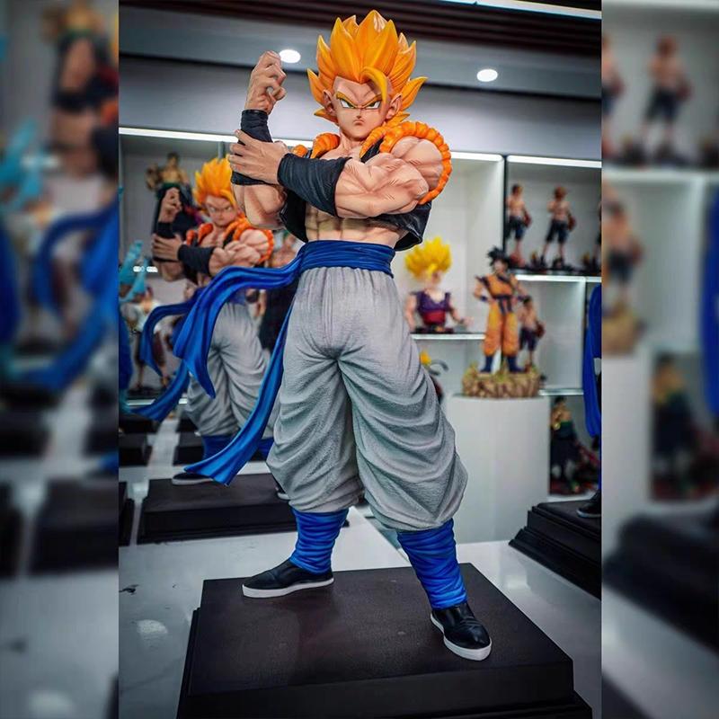 50cm Dragon Ball Jt2 Double King Bejit Gogeta Gk Hand-Made Model Secondary Peripheral Statue Ornaments Collection Toys And Gift Round Sensory