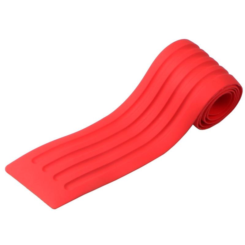 Universal 104*9cm Car Trunk Door Sill Plate Protector Rear Bumper Guard Rubber Mouldings Anti-collision Scratch Rubber Strip