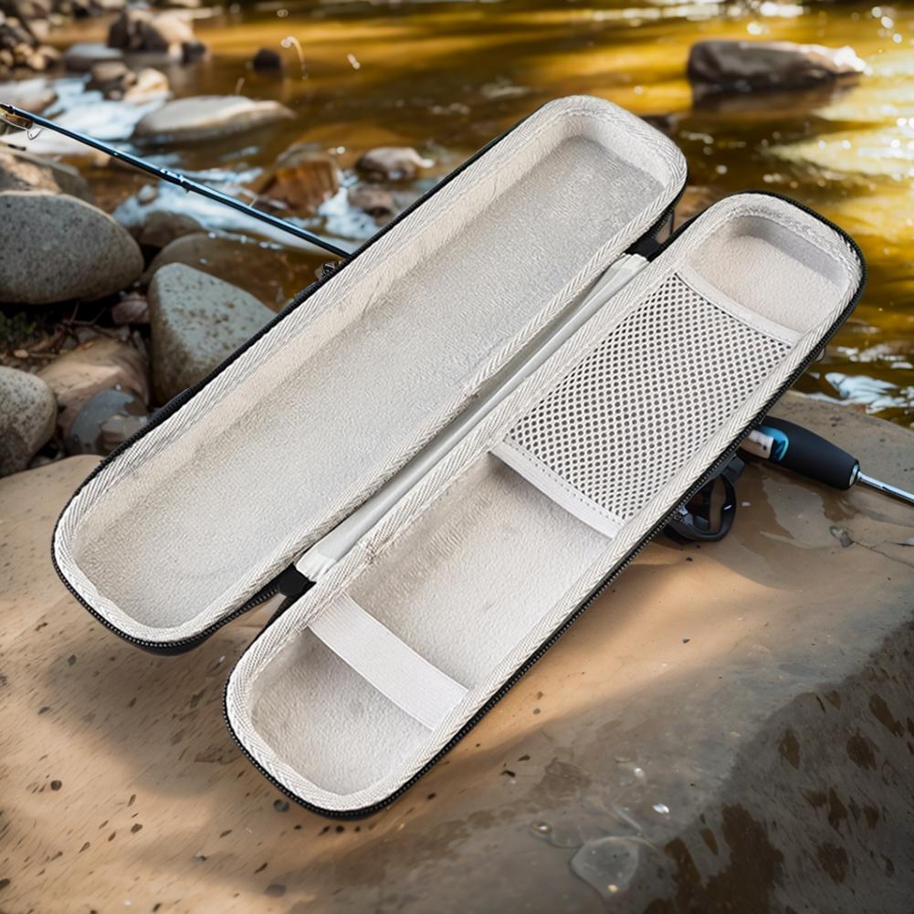 Hard Shell Fishing Rod Bag Fishing Rod Case Shock Absorption Fishing Pole Carrier Fishing Gear Organizer for Fishing Tools