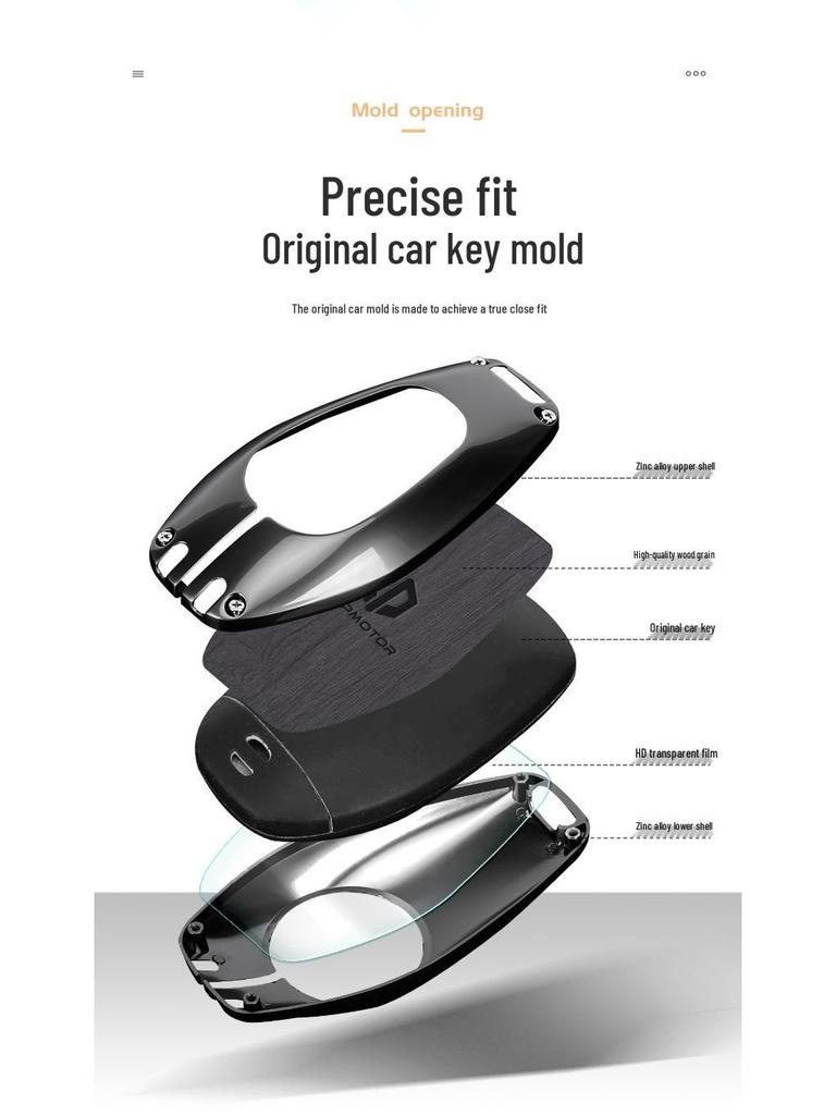 2023 Leapmotor Key Case for T03, C11, S01, C01 - Metal Buckle Bag for Men & Women