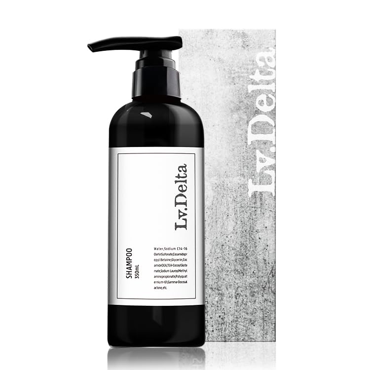 LvDelta Scalp Amino 350ml Men's Shampoo, Silicone-Free, Acid-Based, Fragrance-Free, Volume-Boosting, (Single Item)