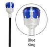 Red/Blue King Queen Scepter Durable Plastic Performance Hand Wand Halloween Dress Up Cosplay Props Princess Prince Cane Gril